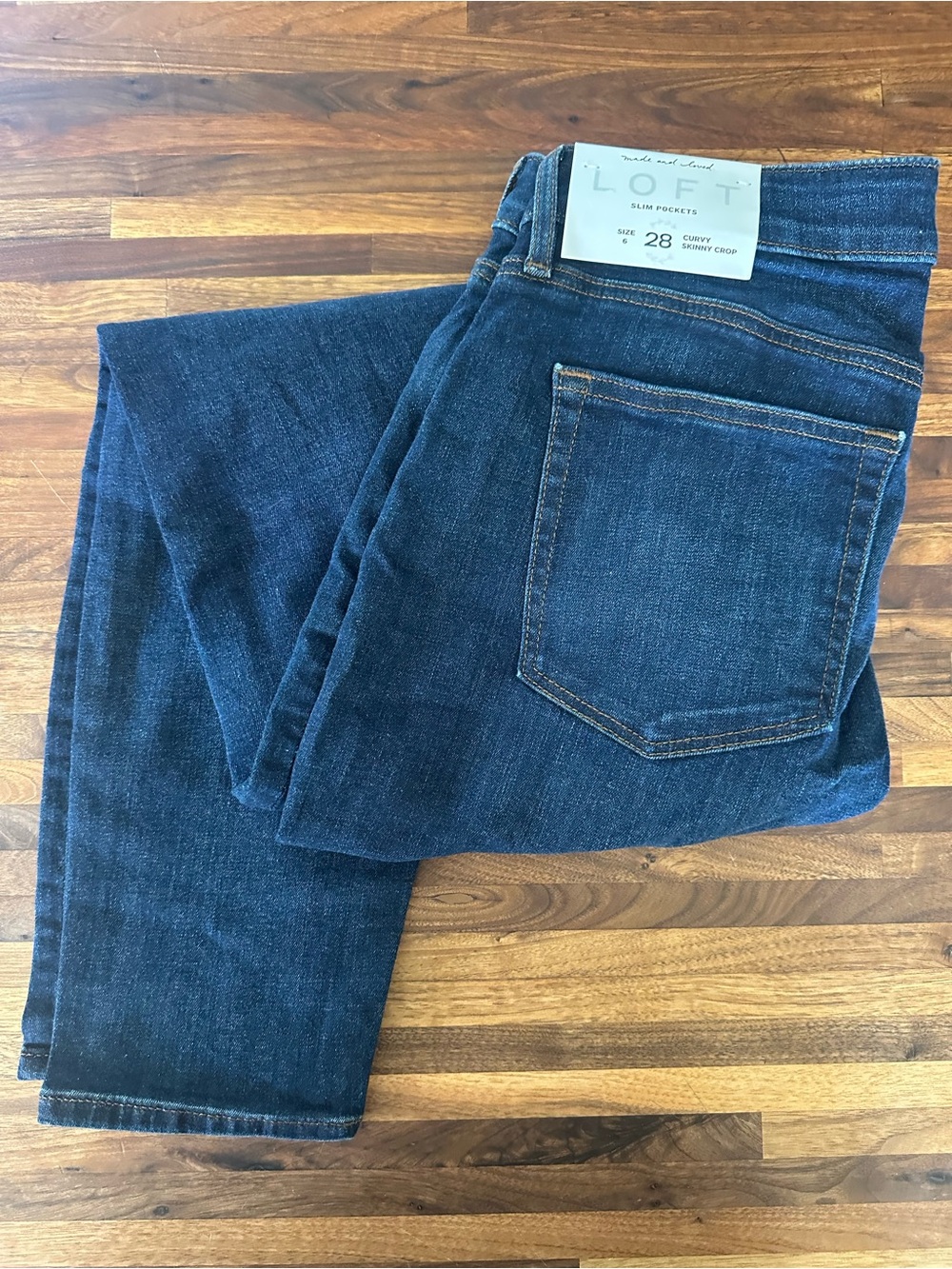LOFT Dark Blue Skinny Jeans